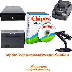 Bộ sản phẩm bán hàng giá rẻ cho cửa hàng tạp hóa CHIPOS 2C