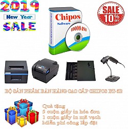 Bộ sản phẩm bán hàng giá rẻ chuyên dụng kinh doanh mỹ phẩm CHIPOS BT-6B